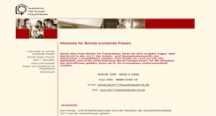 Desktop Screenshot of hamburgerfrauenhaeuser.de